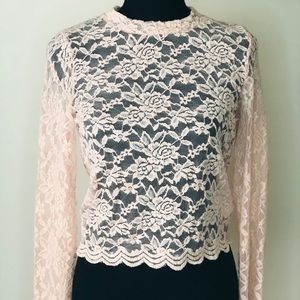Light Pink Lace Blouse